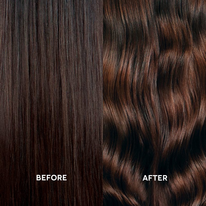 BalmainHair CARE CouleursCouture Illuminating Mask AshBrown Before After