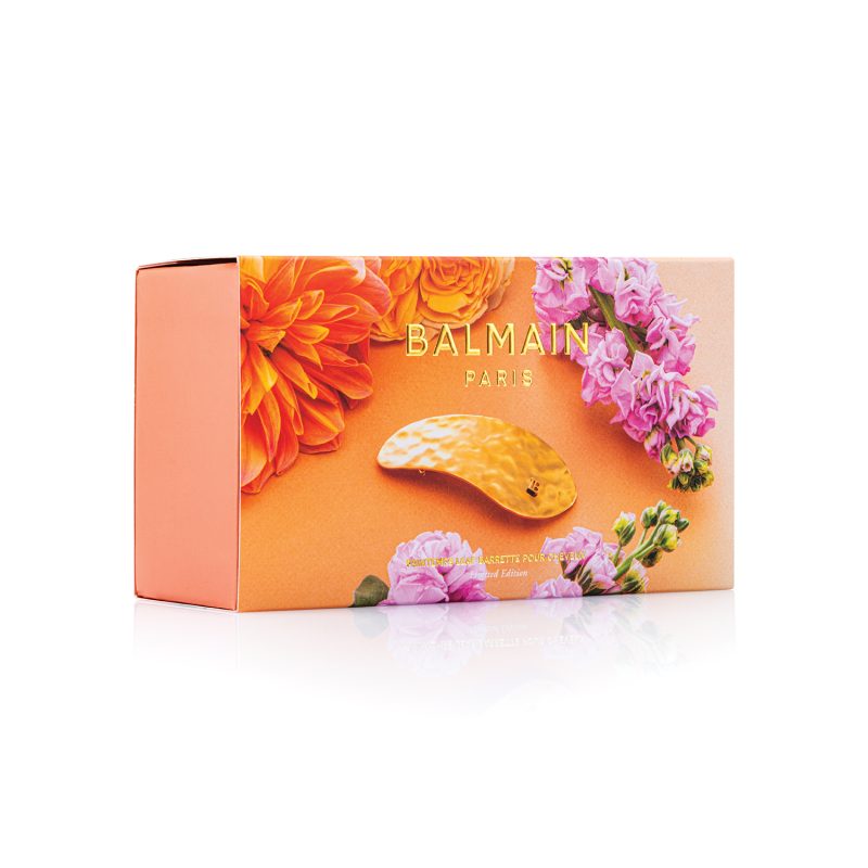 Balmain Hair Accessoires Limited Edition Printemps Leaf Barrette Pour Cheveux Box