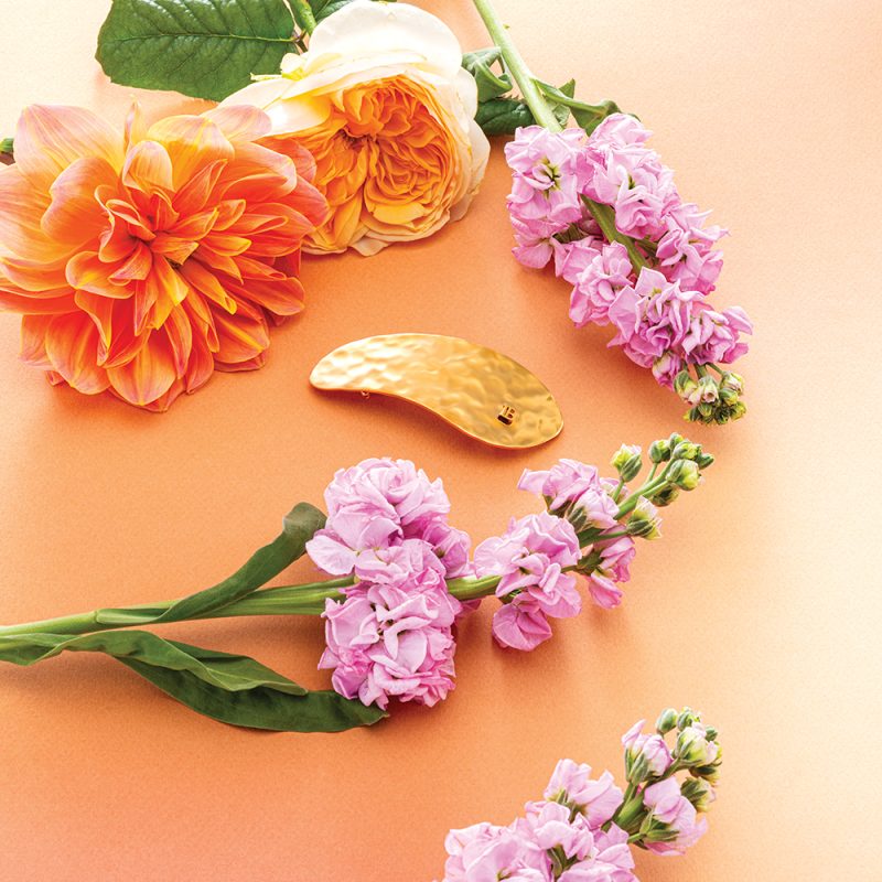 Balmain Hair Limited Edition Printemps Leaf Barrette Pour Cheveux
