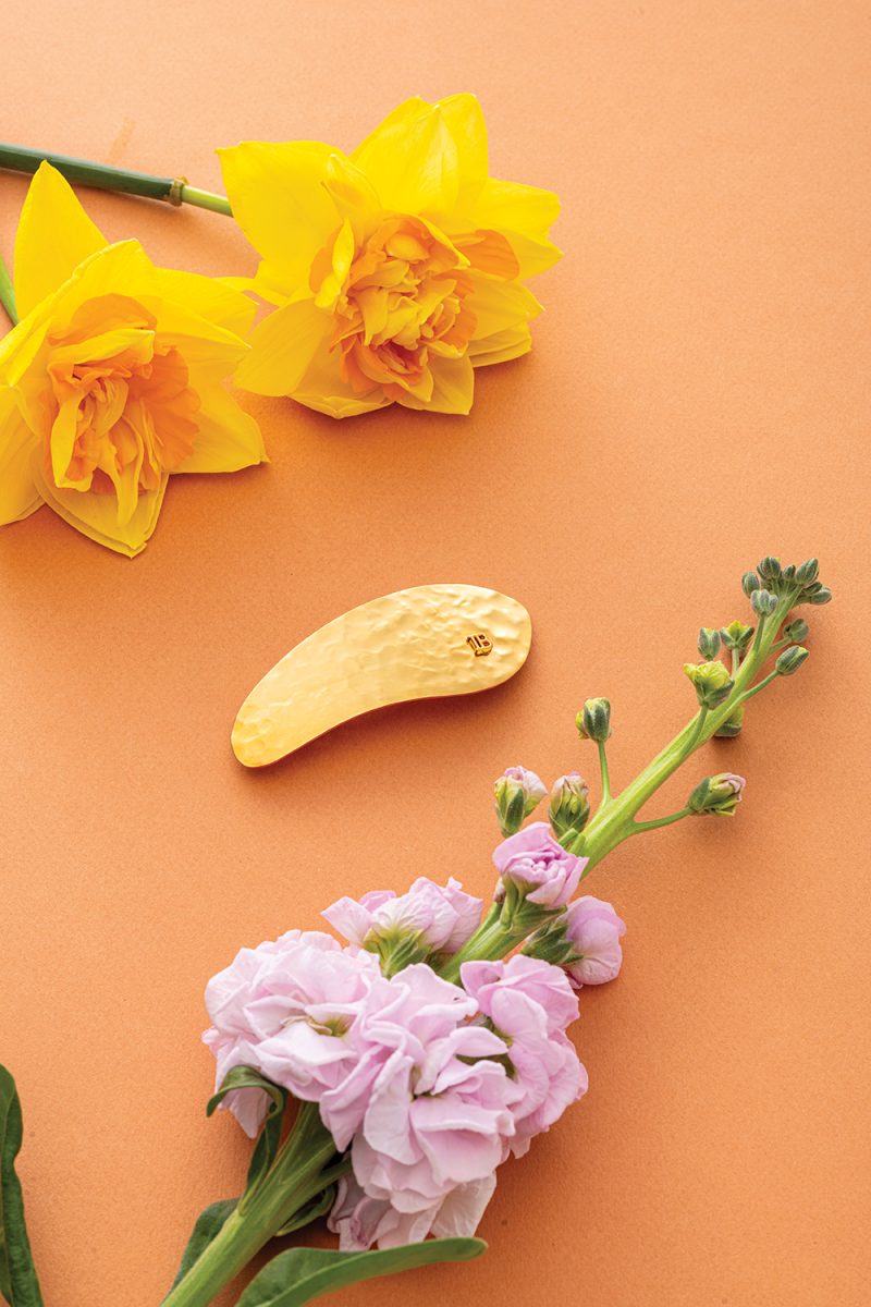 Balmain Hair Limited Edition Printemps Leaf Barrette Pour Cheveux