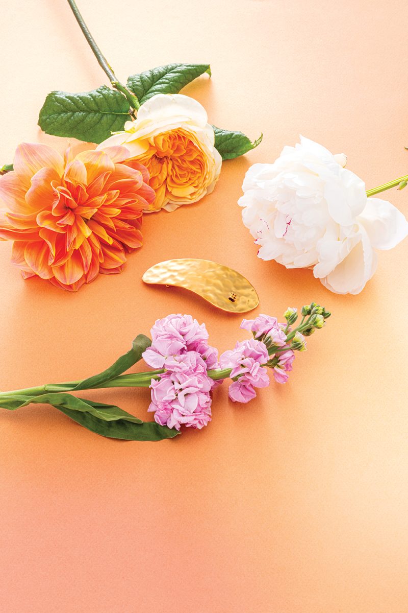 Balmain Hair Limited Edition Printemps Leaf Barrette Pour Cheveux