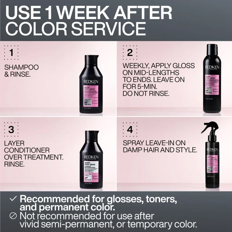 Redken Acidic Color Gloss Activated Gloss Treatment2