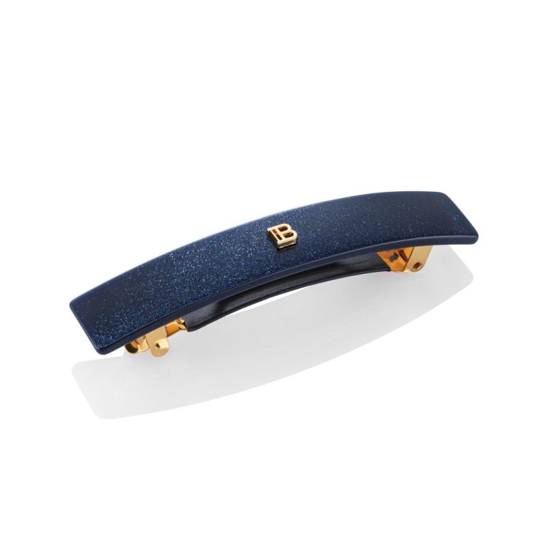 BalmainHair Accessories LimitedEdition Acetate Barrette Pour Cheveux Medium Cosmic Sapphire C4 25 LE HJ CA BAR M CS C4 25