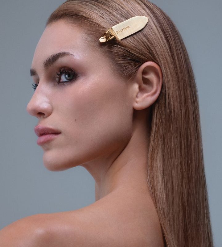 BalmainHair Accessories Model Backstage Clip Gold