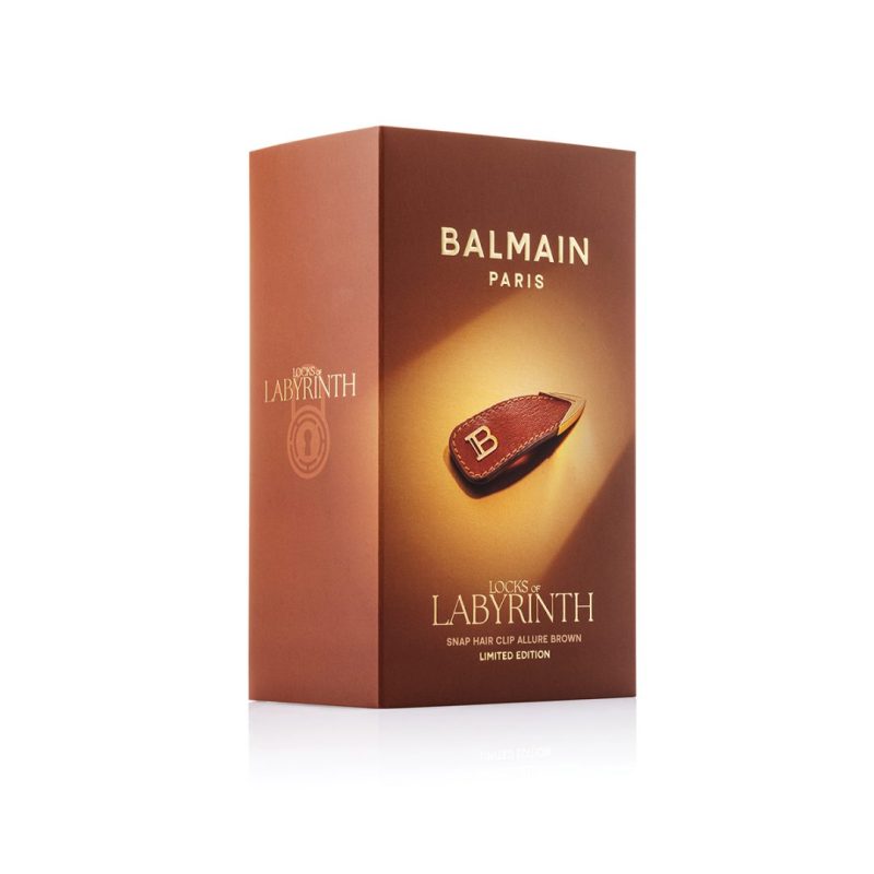 BalmainHair Accessories LimitedEdition SnapHairClip Brown LE HJ S CLIP B C2 26 Box 1200x1200